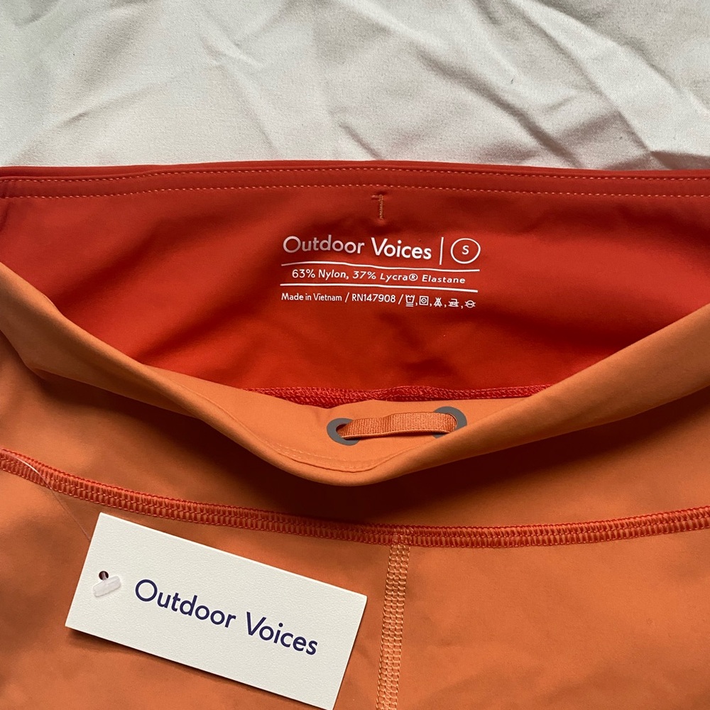Outdoor Voices Leggings 2 Pocket Phone- orange - Picture 3 of 4